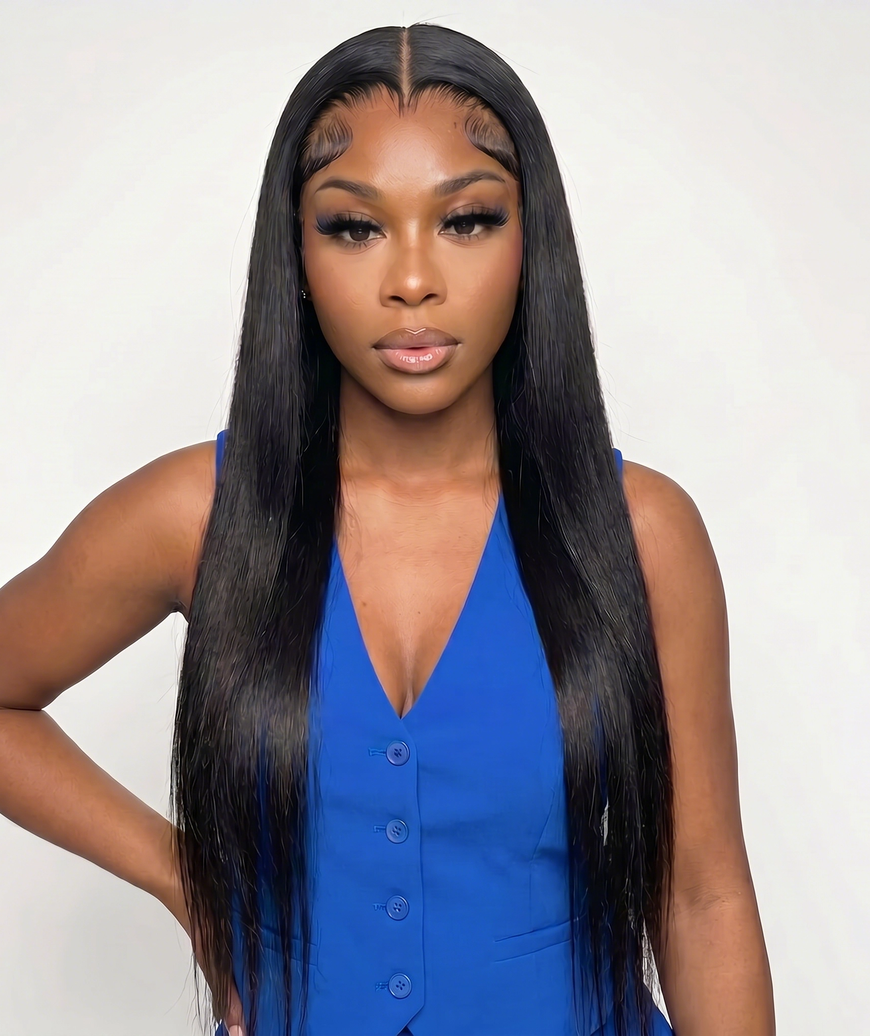 Straight Glueless Wig — 7x5 HD Lace, 100% Remy Malaysian Hair, Wear & Go