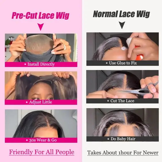 Water Wave Lace Front Wig — Raw Indian Human Hair
