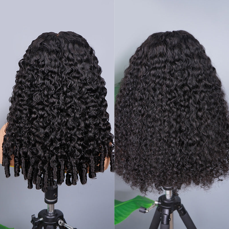 Novaé 13x6 Burmese Curly Glueless Wig — Full HD Lace Front, Wear & Go with Invisible Drawstring